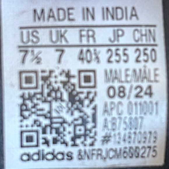 Adidas - Samba OG - Sneakers - Black - Men's - 7.5 - ART B75807 - Picture 9 of 9